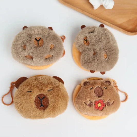 New Creative Capybara Anime Plush Coin Purse