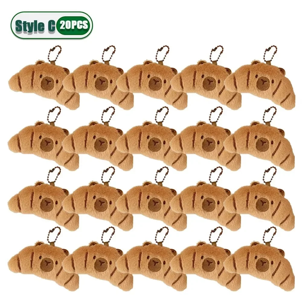 1-20PCS Kawaii Capybara Plush Pendant