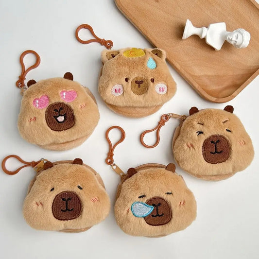 New Creative Capybara Anime Plush Coin Purse