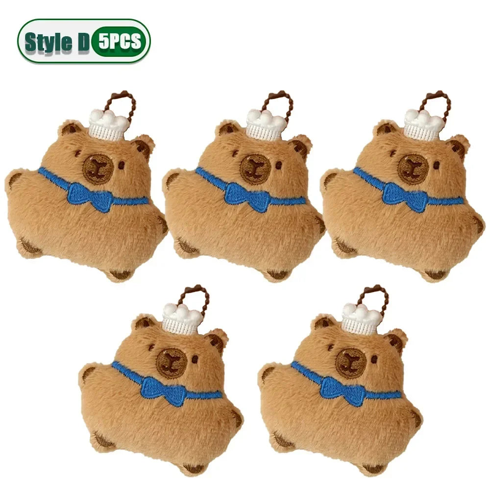 1-20PCS Kawaii Capybara Plush Pendant