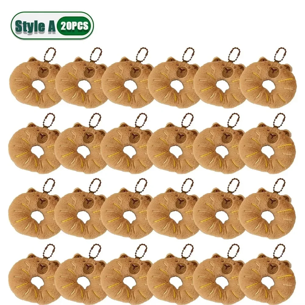 1-20PCS Kawaii Capybara Plush Pendant