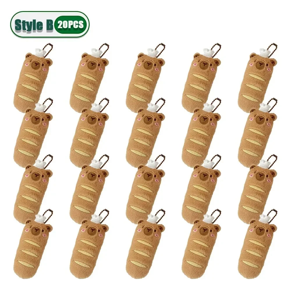 1-20PCS Kawaii Capybara Plush Pendant