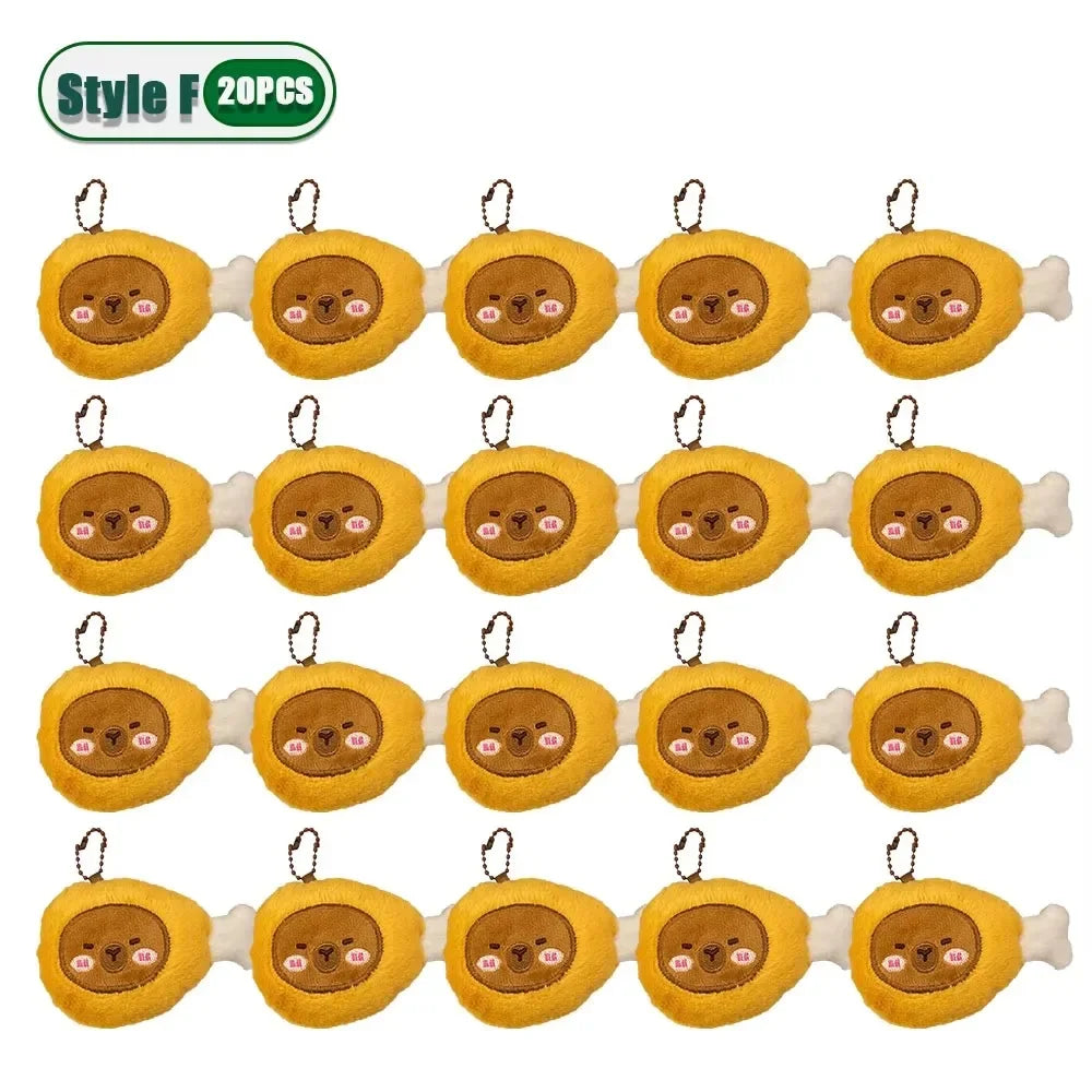 1-20PCS Kawaii Capybara Plush Pendant