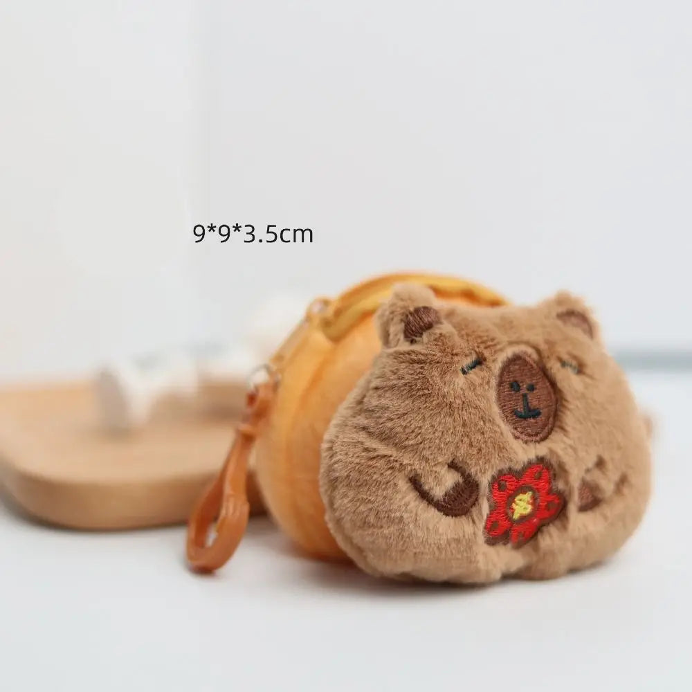 New Creative Capybara Anime Plush Coin Purse